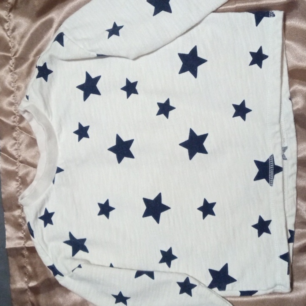 4T Gymboree white with blue stars sweatshirt